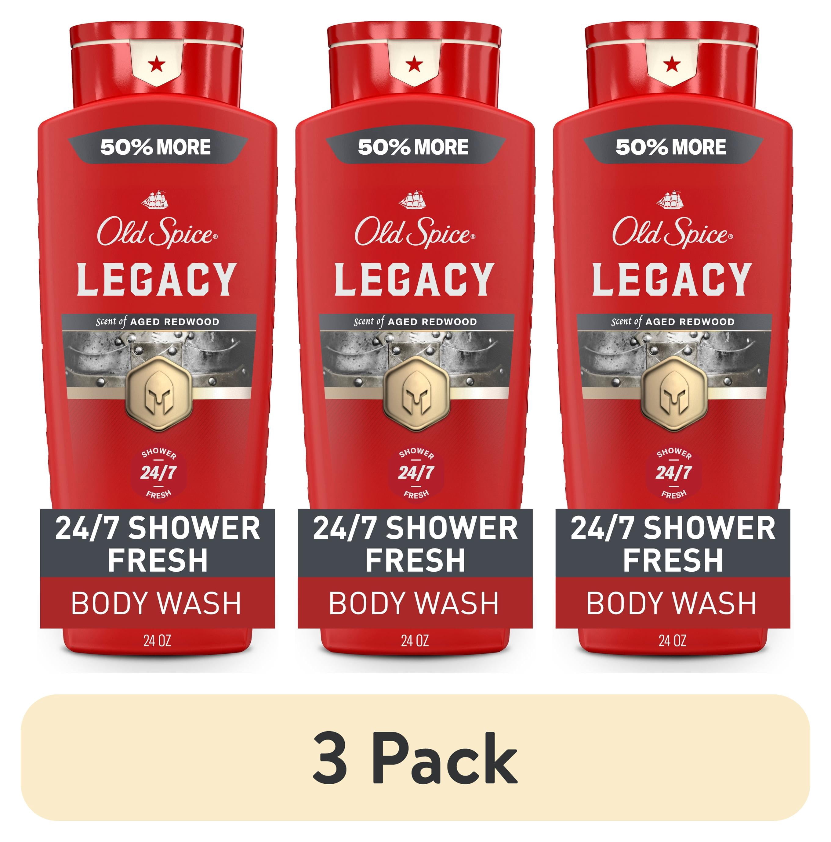 (3 pack) Old Spice Red Collection Body Wash for Men, Legacy Scent, 24oz (709ml)
