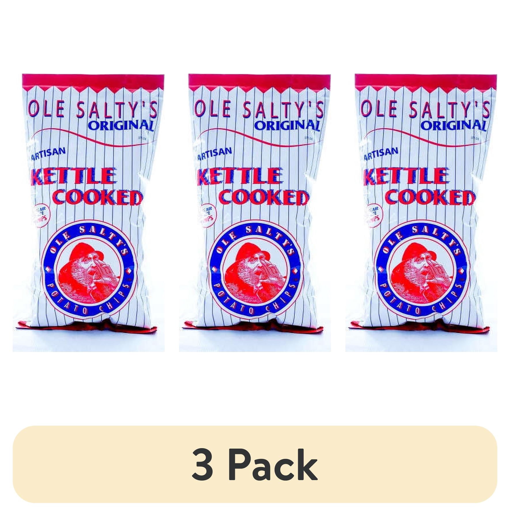 (3 pack) Ole Salty's Original Kettle Cooked Potato Chips, 11 oz.