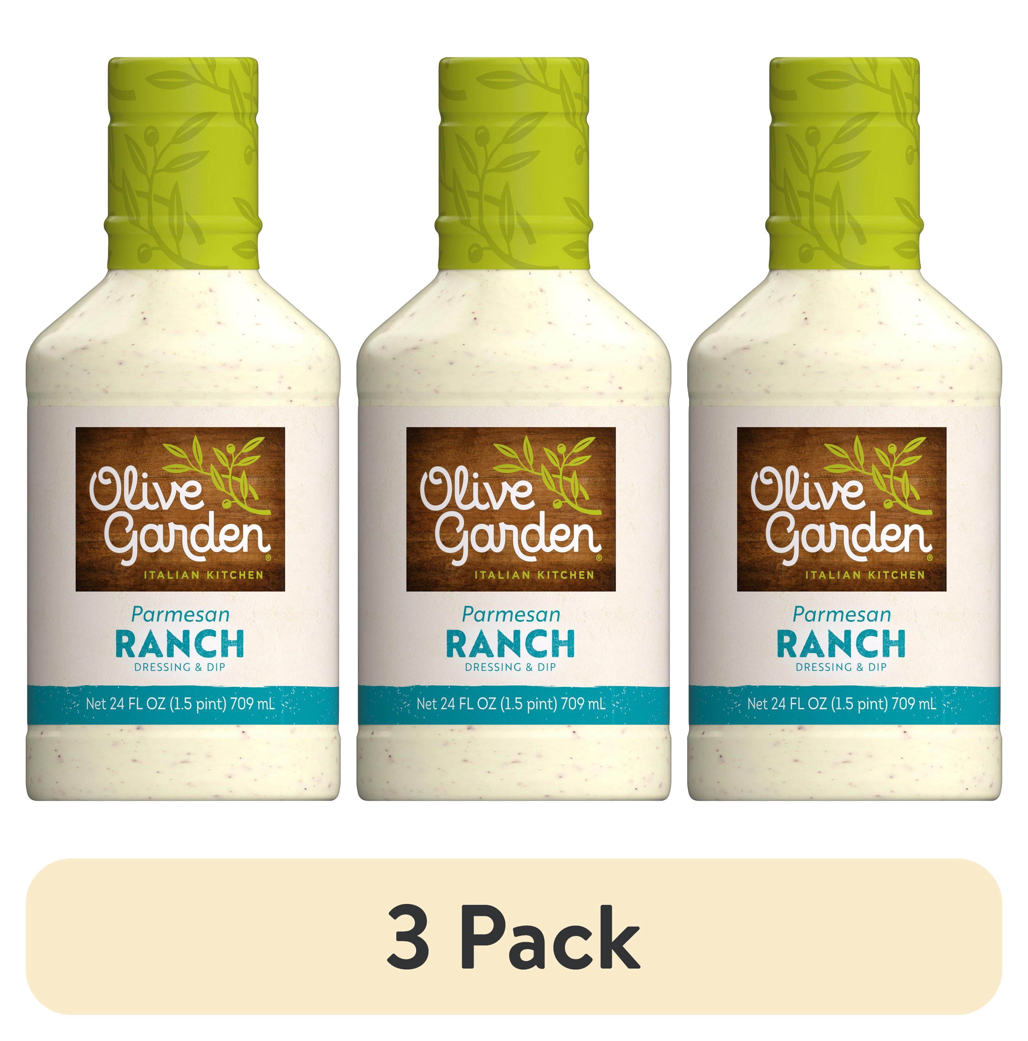 (3 pack) Olive Garden Parmesan Ranch Dressing & Dip, 24 fl. oz.
