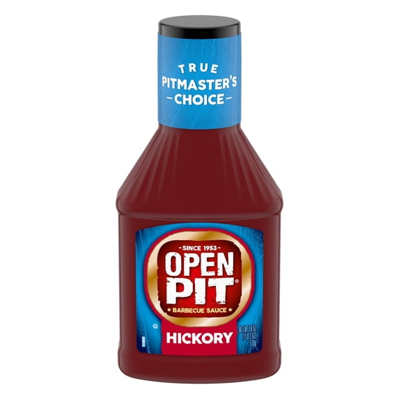 (3 pack) Open Pit Blue Label Hickory BBQ Sauce, 18 oz.