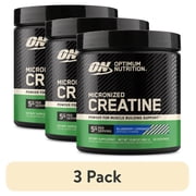 3 pack Optimum Nutrition Blueberry Lemonade Micronized Creatine Powder, 60 Servings