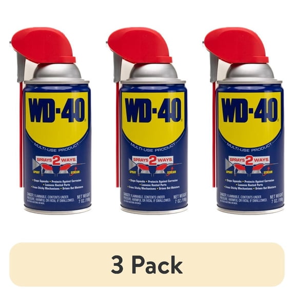 (3 pack) WD-40 Multi-Use Product Smart Straw Multi-Purpose Lubricant Spray, 7 oz