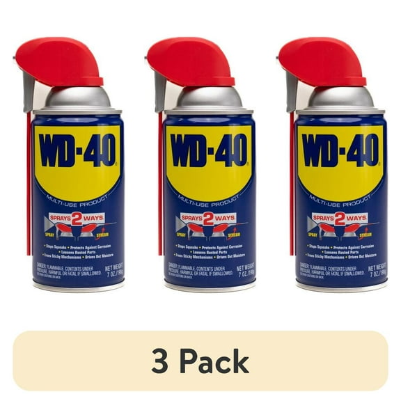 (3 pack) WD-40 Multi-Use Product Smart Straw Multi-Purpose Lubricant Spray, 7 oz