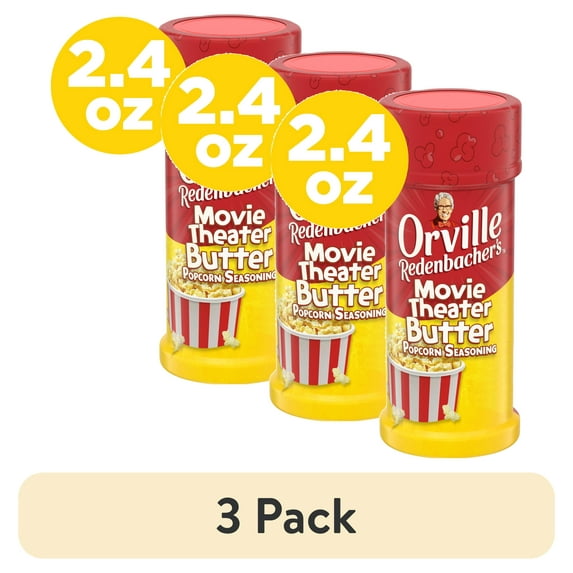 (3 pack) Orville Redenbacher's Movie Theater Butter Popcorn Seasoning, 2.4 oz
