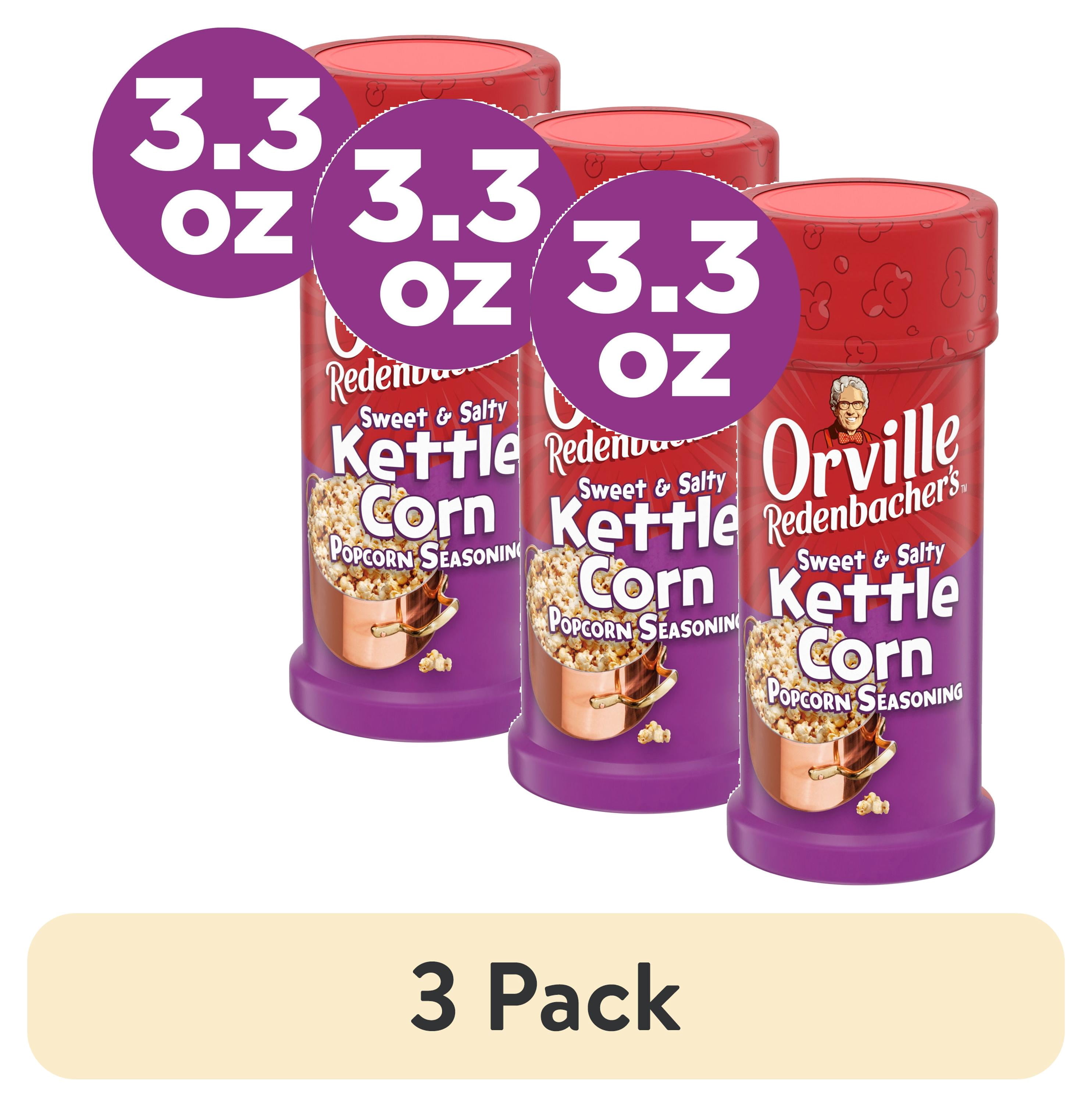 (3 pack) Orville Redenbacher's Sweet & Salty Kettle Corn Popcorn Seasoning, 3.3 oz.