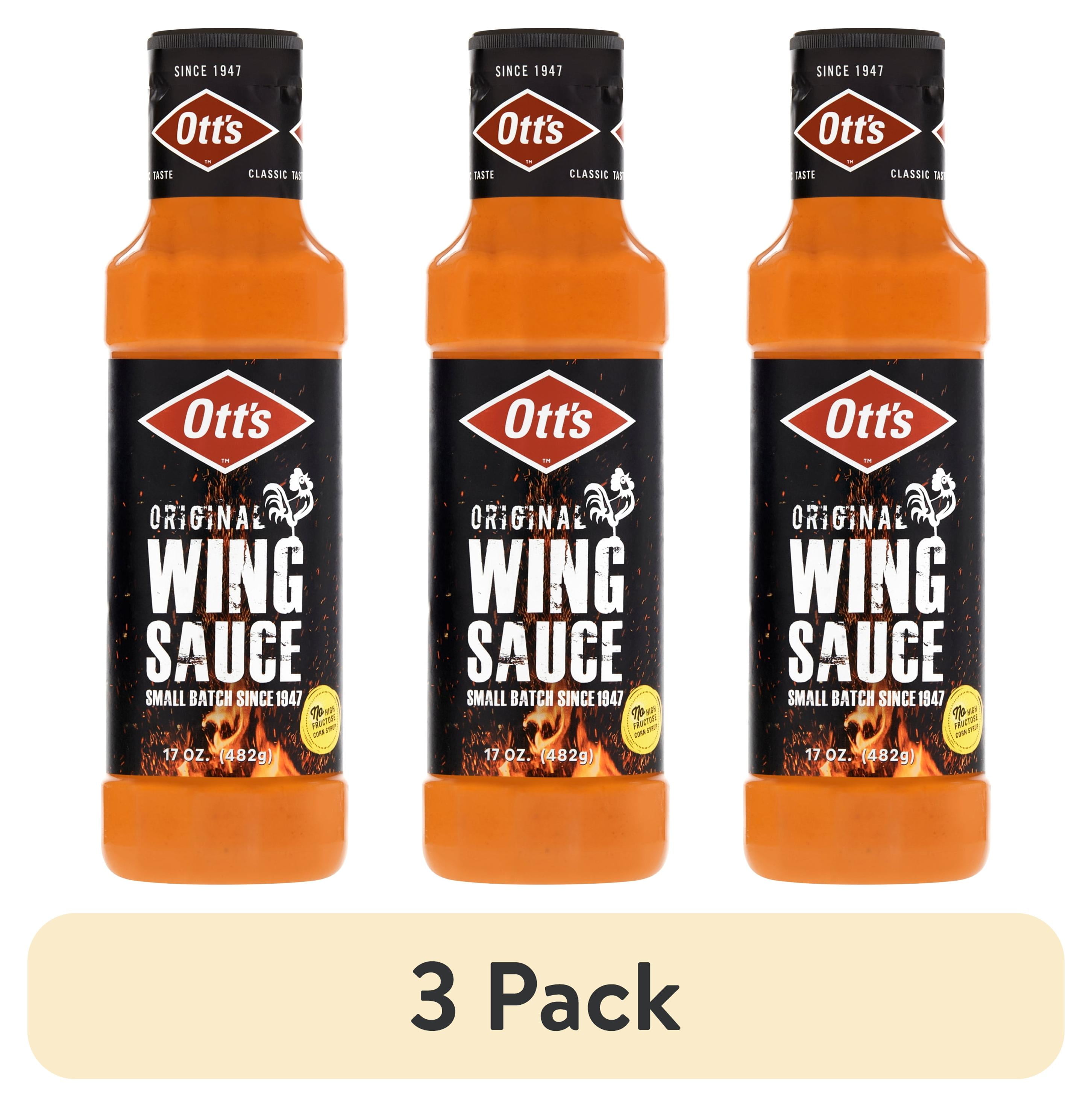 (3 pack) Ott's Original Wing Sauce, 17 fl oz