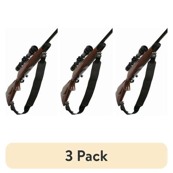 (3 pack) Outdoor Connection Light Weight Razor Gun Sling with Swivels, Elastic Shoulder Pad, Polyester Strap, New