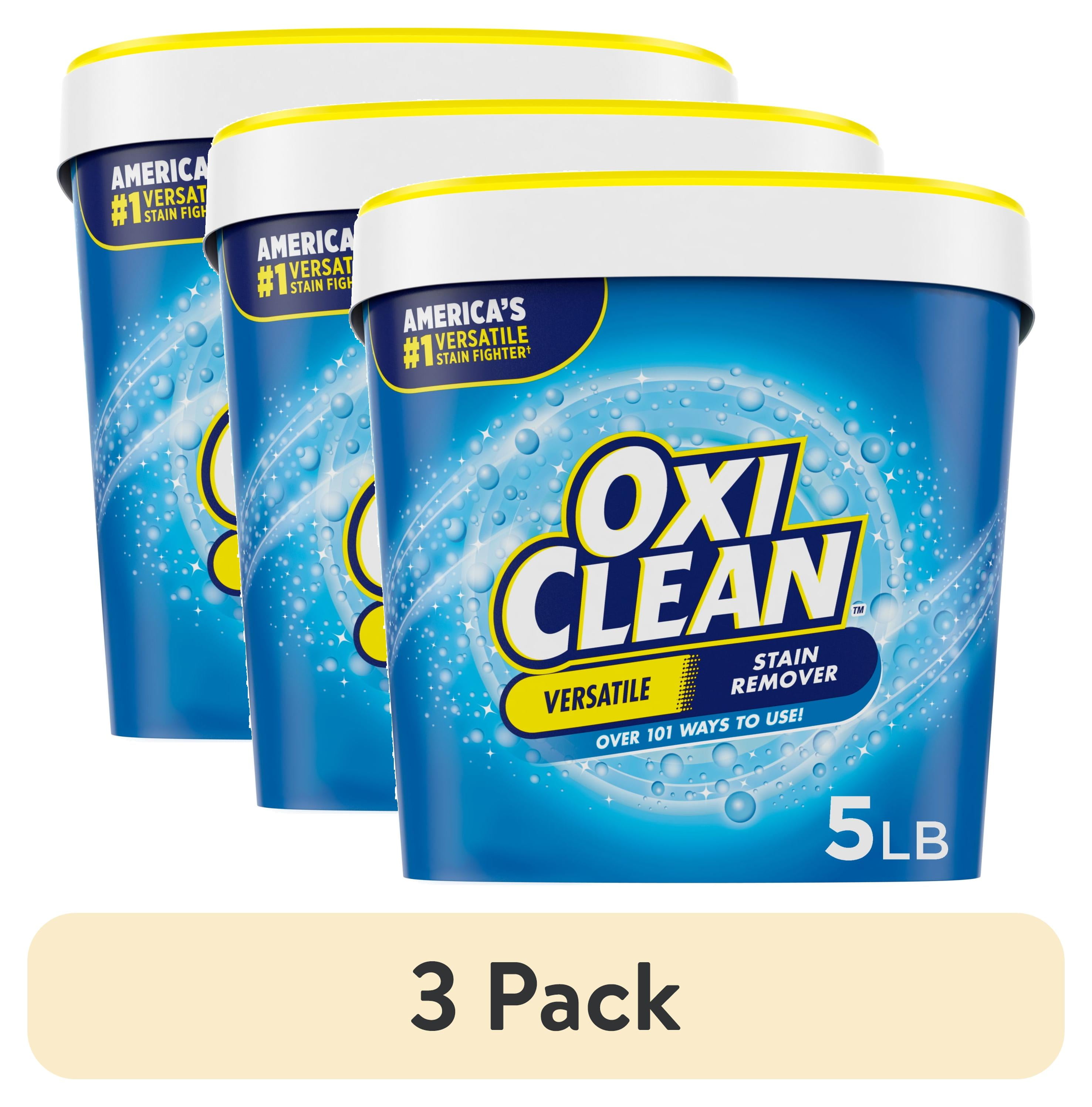 (3 pack) OxiClean Versatile Stain Remover Powder for Around the Home and Laundry , 5 lb