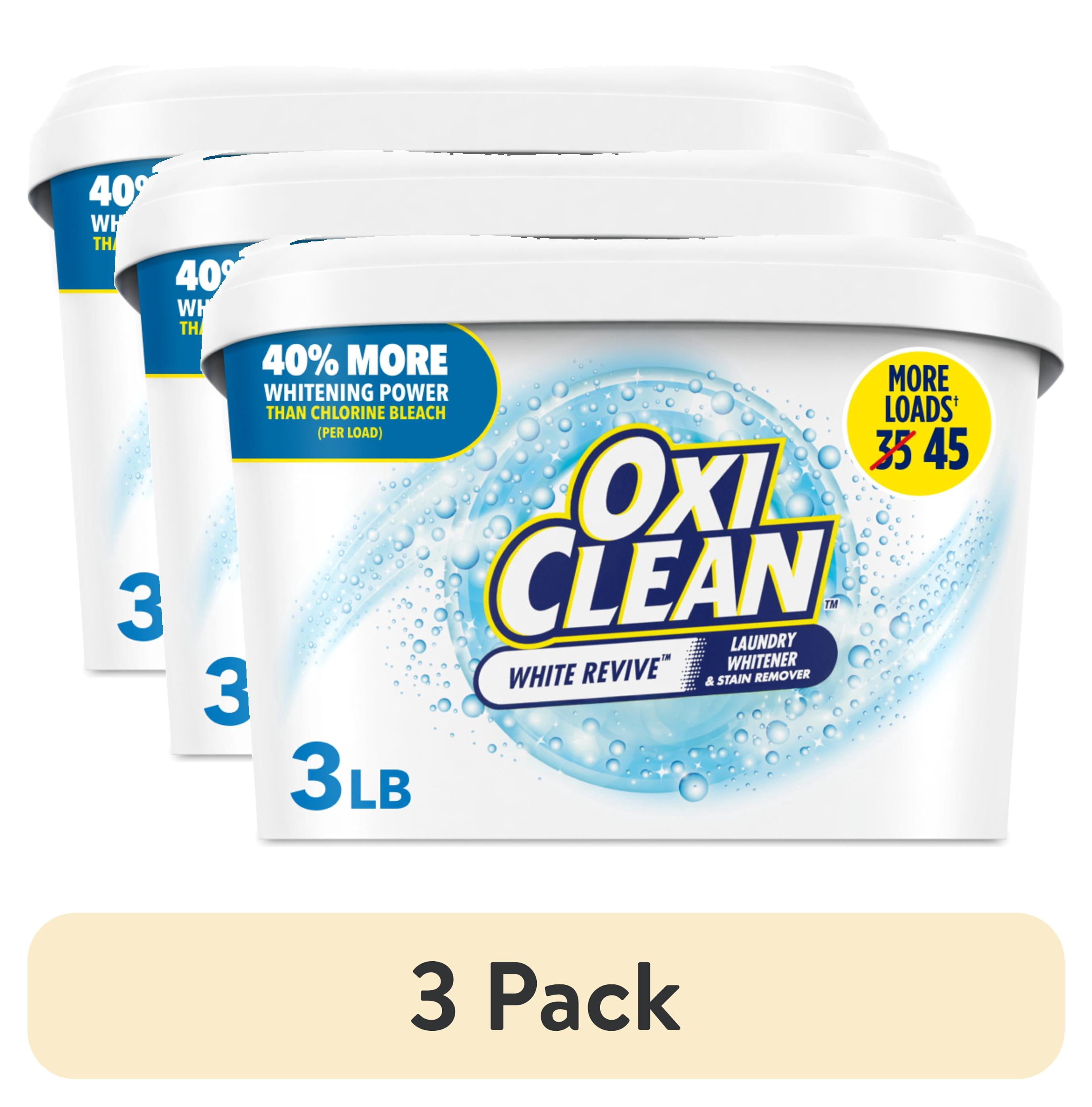 2 pack) OxiClean White Revive Laundry Whitener and Laundry Stain