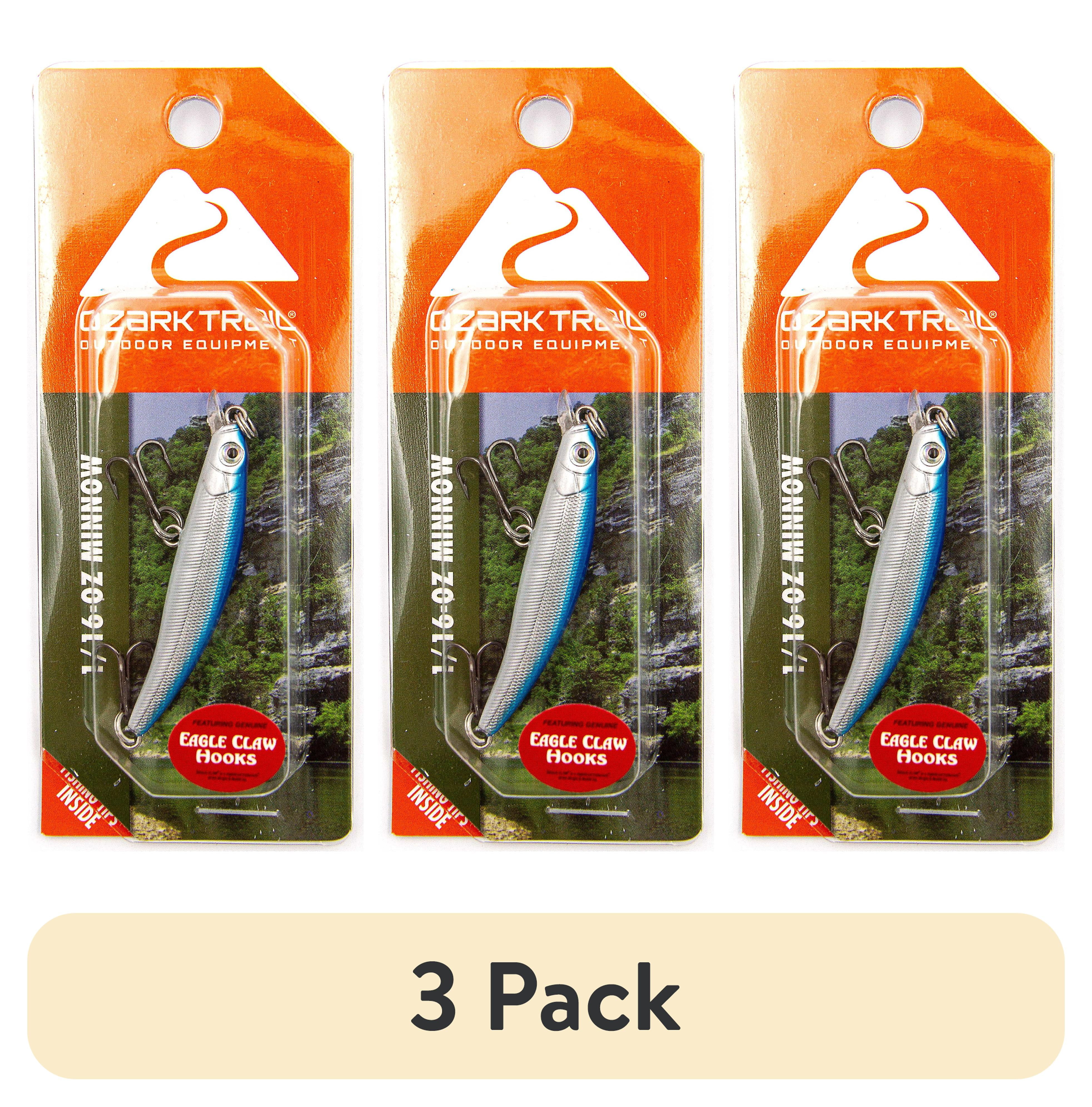 (3 pack) Ozark Trail 1/16 Ounce Blue Minnow Fishing Lure