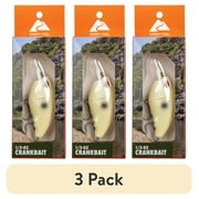 (3 pack) Ozark Trail Crankbait Fishing Lure, Bone, 1/3 oz