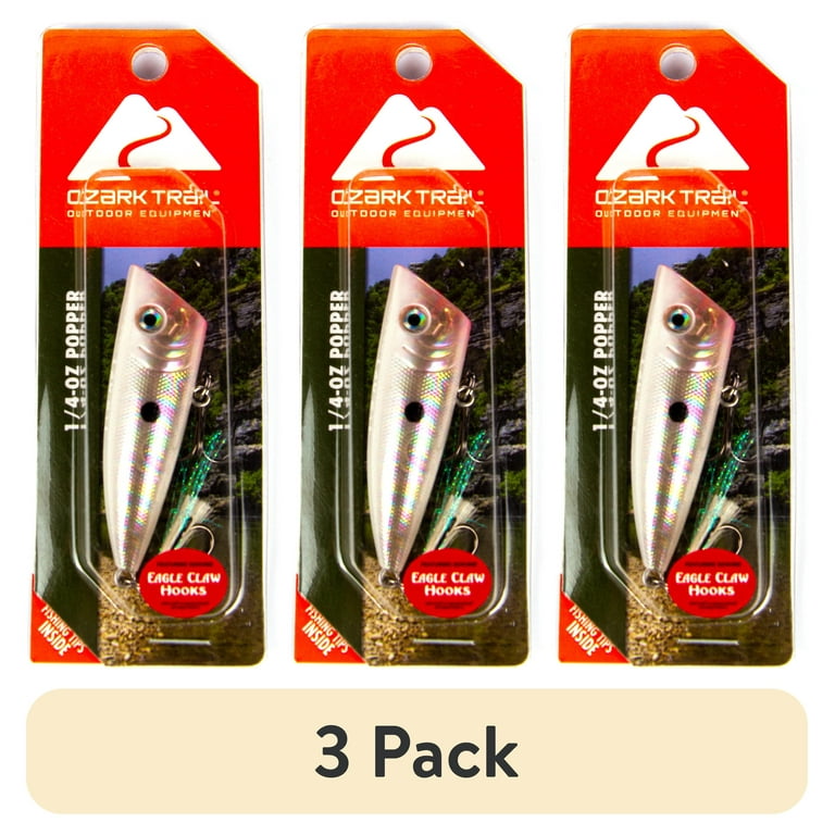 eye screws for fishing lures walmart Lazer Sharp Heavy Wire Live Bait Hook Hooks Excellent for fishing in muddy water or low lighting (3 pack) Ozark Trail 1/4