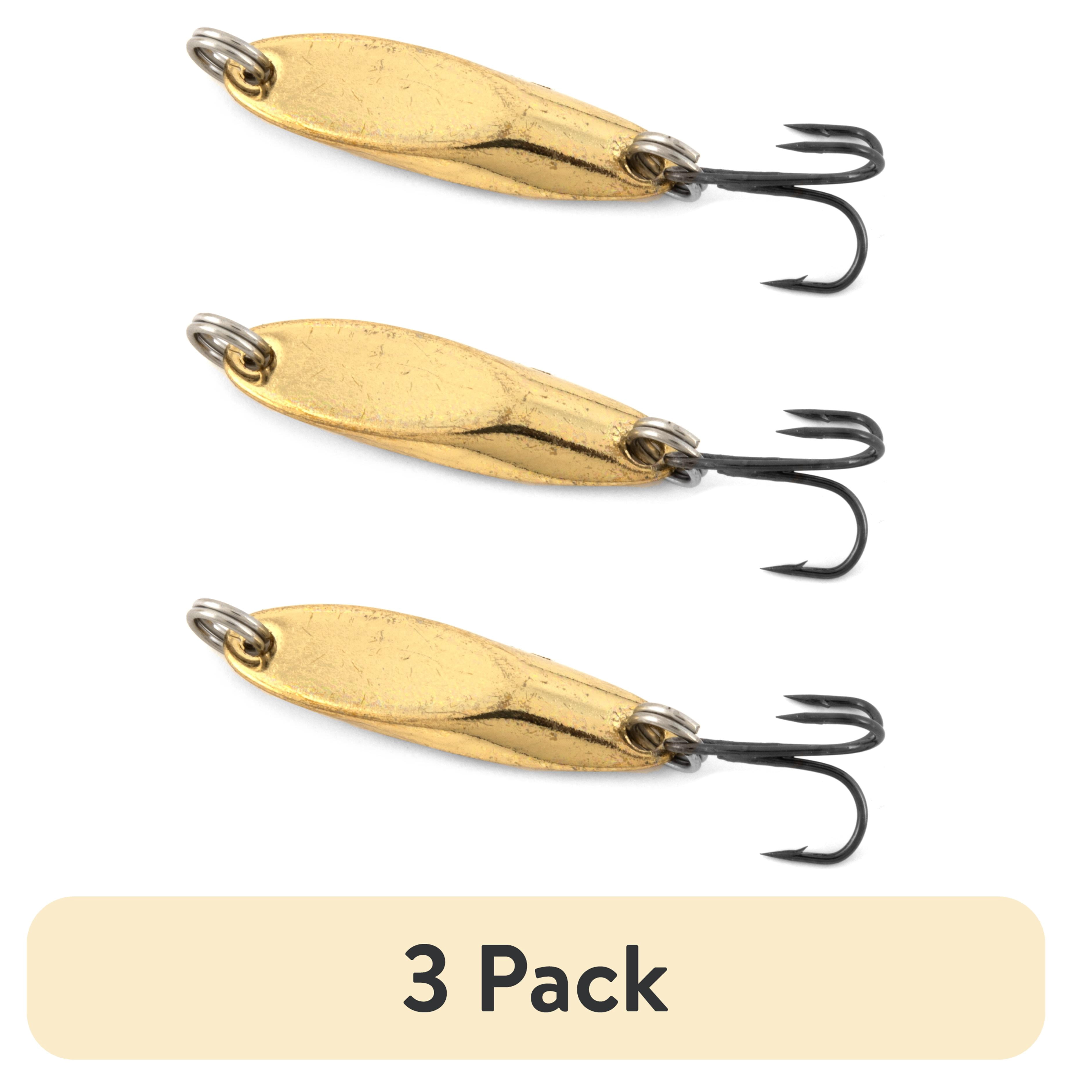 (3 pack) Ozark Trail 1/8 oz Gold Casting Spoon Fishing Lure