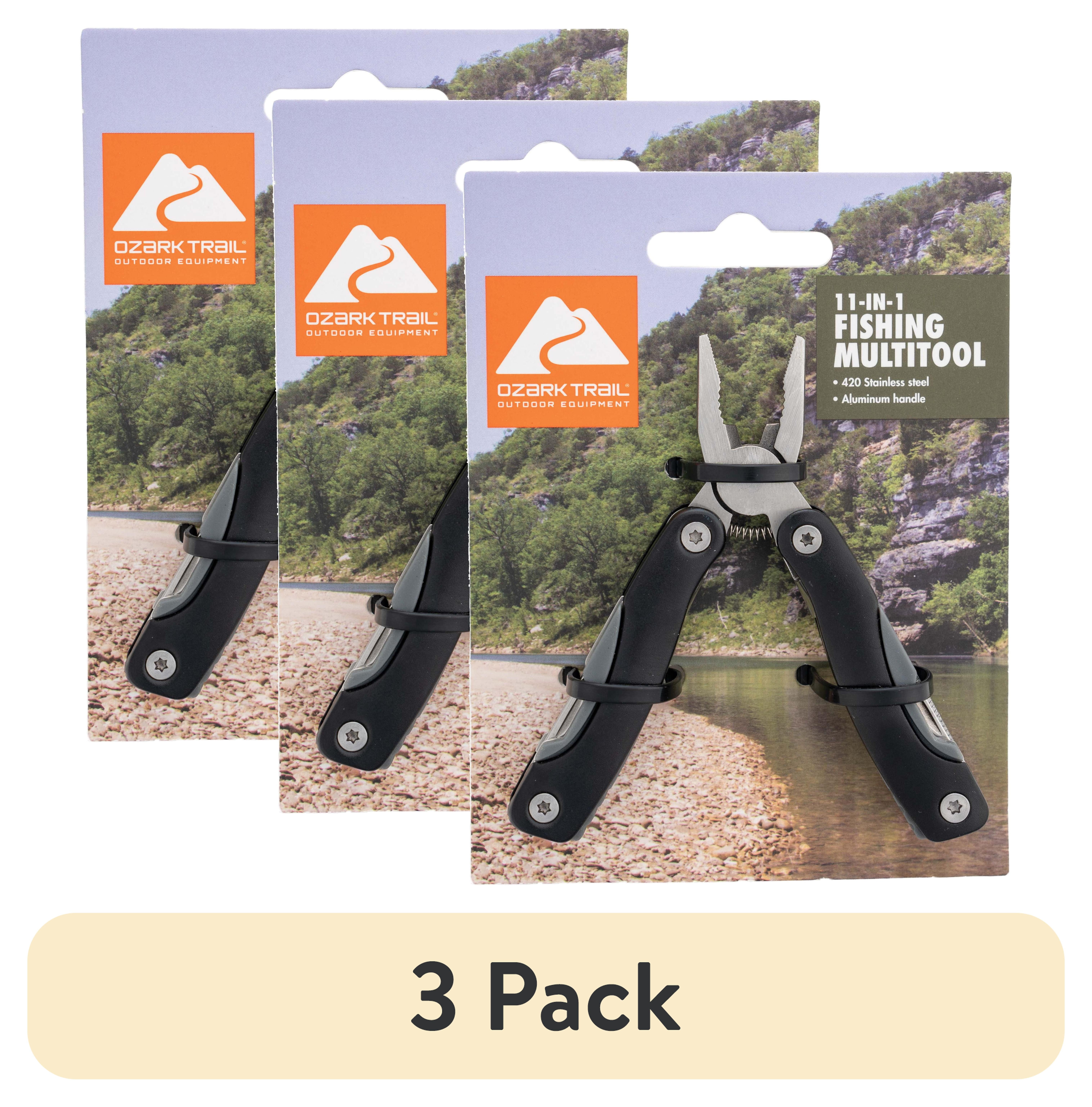 Ozark Trail 11-in-1 Aluminum Fishing Multi Tool with Stainless