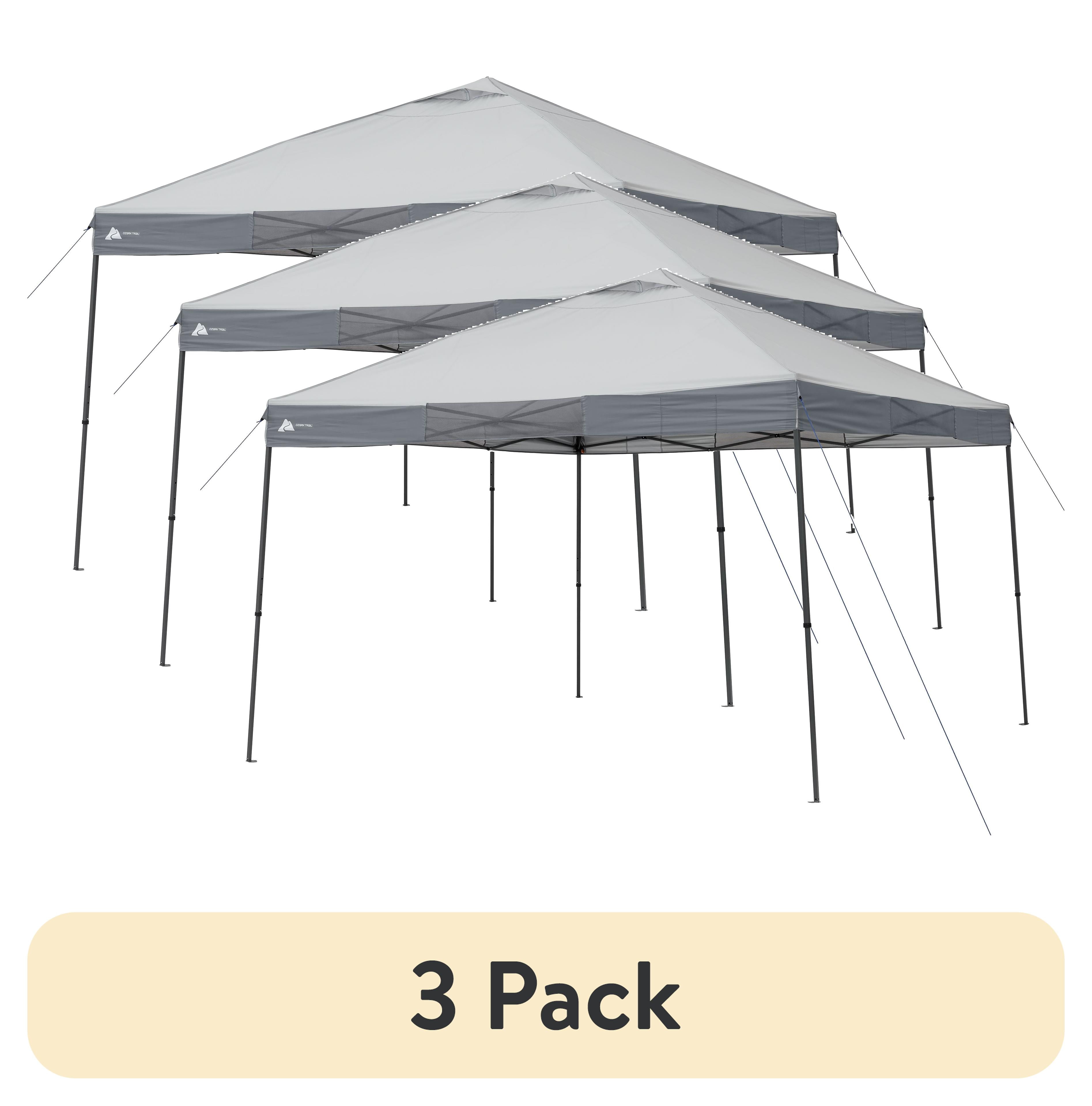 (3 pack) Ozark Trail 12' x 12' Instant Straight Leg Canopy for Camping ...