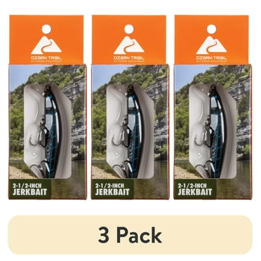 (3 pack) Ozark Trail 2 1/2" Minnow- Nightwalker