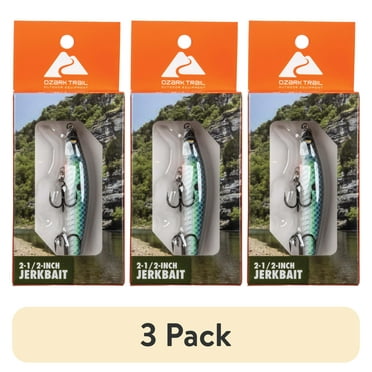 (3 pack) Ozark Trail 2 1/2" Minnow- Sexy Shad