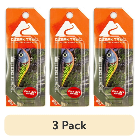 (3 pack) Ozark Trail 3/16 Ounce Perch Rattle Fishing Lure