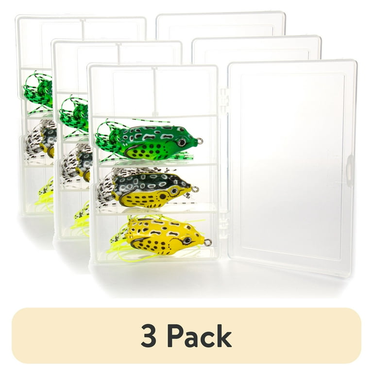 Ozark Trail 3-Pack Frog Lure Kit with Utility Box for Bass Fishing