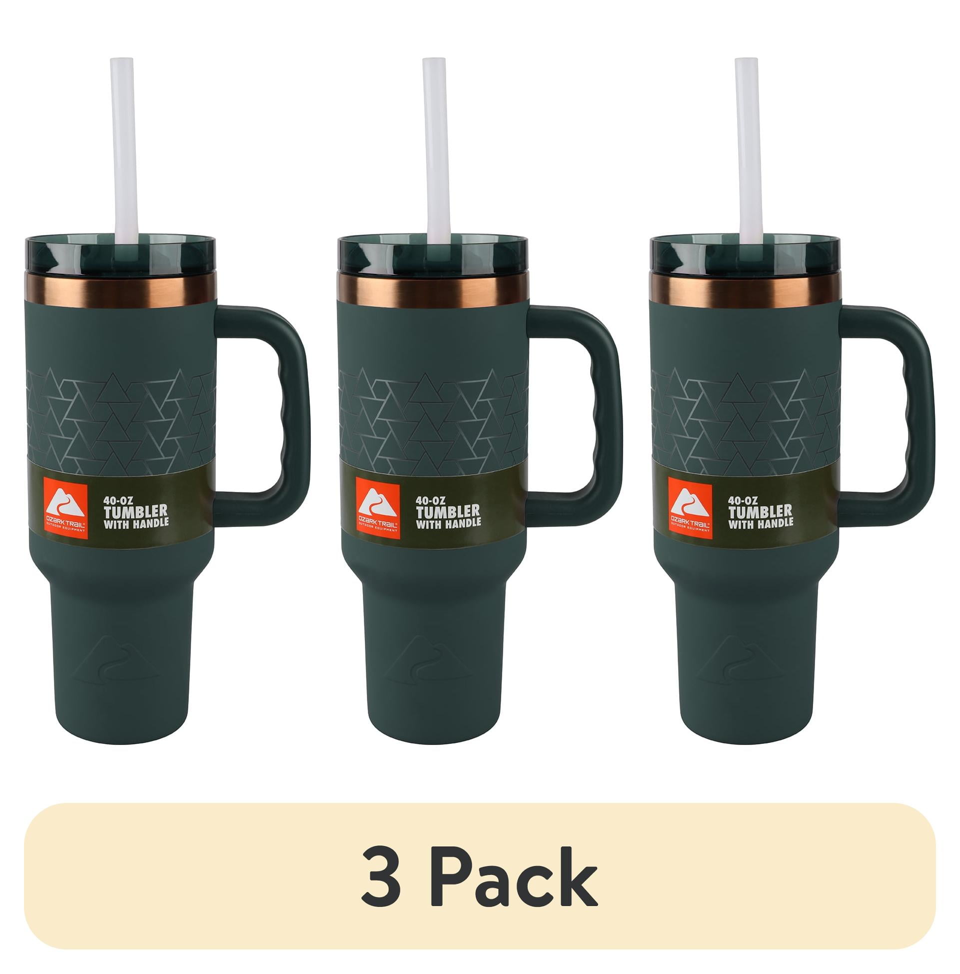 (3 pack) Ozark Trail 40 oz Insulated Stainless Steel Tumbler with ...
