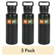thumbnail image 1 of (3 pack) Ozark Trail 40 oz Vacuum Insulated Stainless Steel Water Bottle, Black, 1 of 11