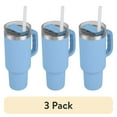 thumbnail image 1 of (3 pack) Ozark Trail 40oz Stainless Steel Tumbler, Light Blue, 1 of 8