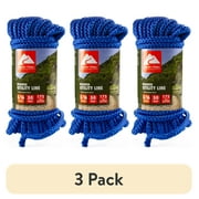 (3 pack) Ozark Trail 5/16-inch x 50-foot Polypropylene Marine Utility Line, Blue