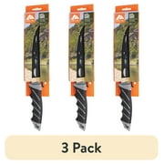 (3 pack) Ozark Trail 6 in Stainless Steel Fillet Knife with TPR Handle, Flexible Blade for Fish Cleaning and Filleting
