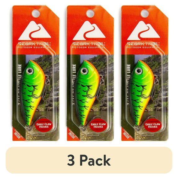 (3 pack) ozark Trail 7/16 ounce Firetiger Rattle Lure