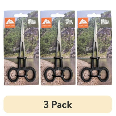 (3 pack) Ozark Trail Fishing Forceps. Stainless Steel Construction.