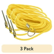 (3 pack) Ozark Trail 25 ft Heavy Duty Twisted Poly Fish Stringer with Steel Needle