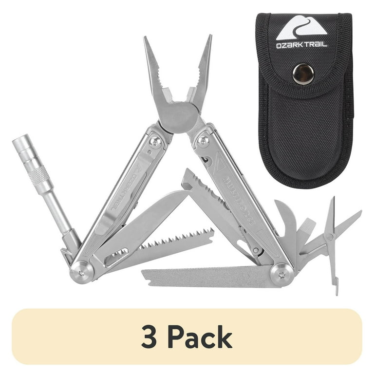 3 pack) Ozark Trail Multiforce 18-in-1 Premium Multi-Tool
