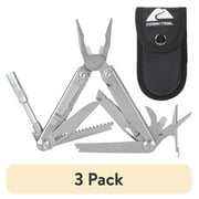 3 pack Ozark Trail Multiforce 18-in-1 Premium Multi-Tool, Stainless Steel for Camping & DIY Use
