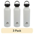 thumbnail image 1 of (3 pack) Ozark Trail Stainless Steel Water Bottle 24oz with Loop Handle, White, 1 Each, 1 of 8