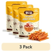 (3 pack) PAWUP Chicken Jerky Dog Treats, Natural Healthy Dog Treats for Small Medium Large Dogs, Jerky Treats for Dogs, 10.6oz