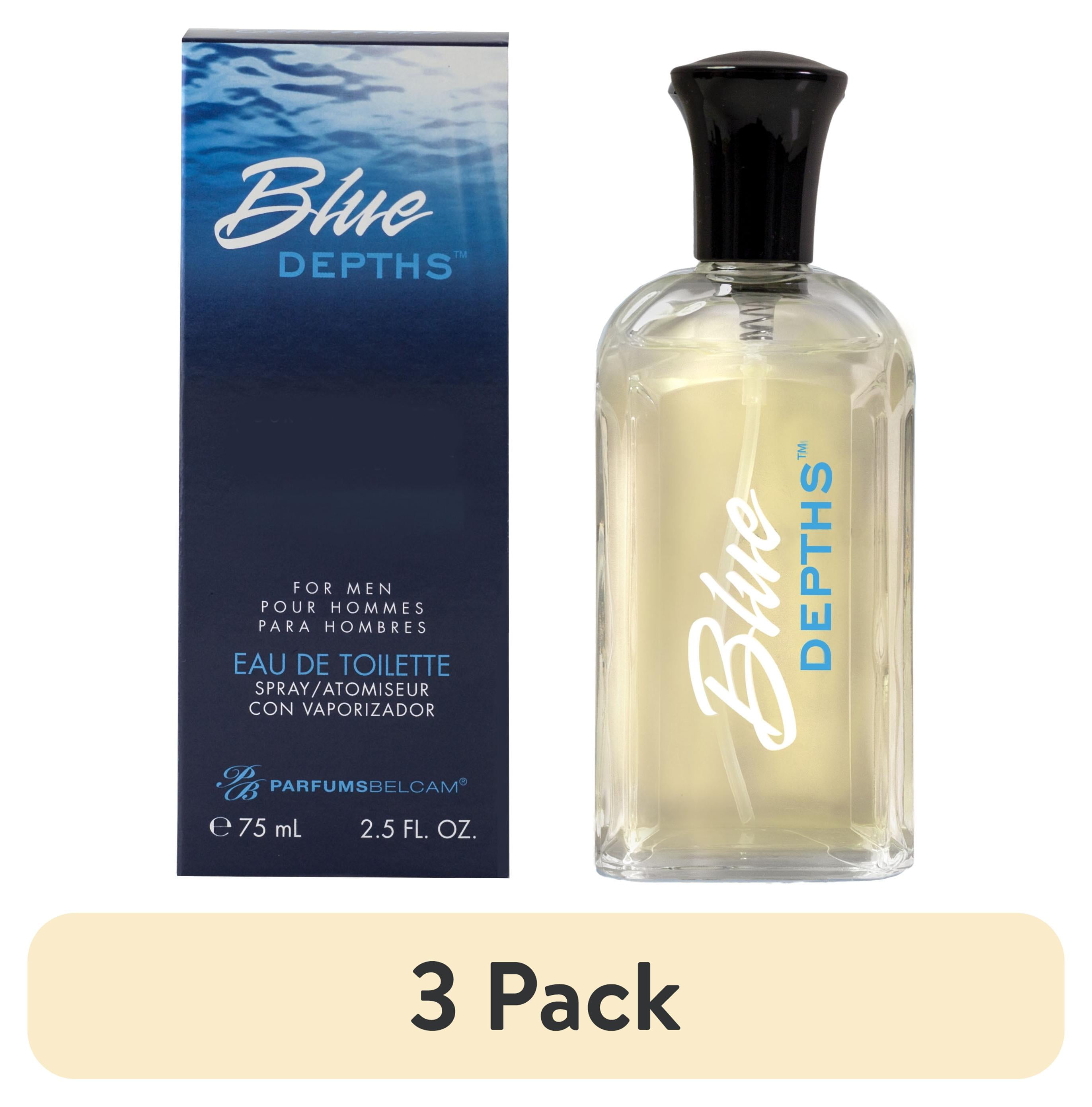 3 pack) PB ParfumsBelcam Blue Depths Version of Cool Water, Eau De