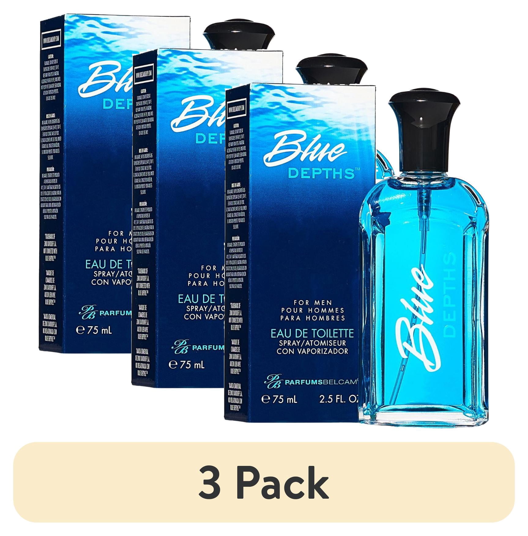 ParfumsBelcam Blue Depths Eau De Toilette, Cologne for Men, 2.5 fl