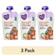 (3 pack) Parent's Choice Stage 2 Baby Food Strawberry Smoothie, 4 oz Pouch