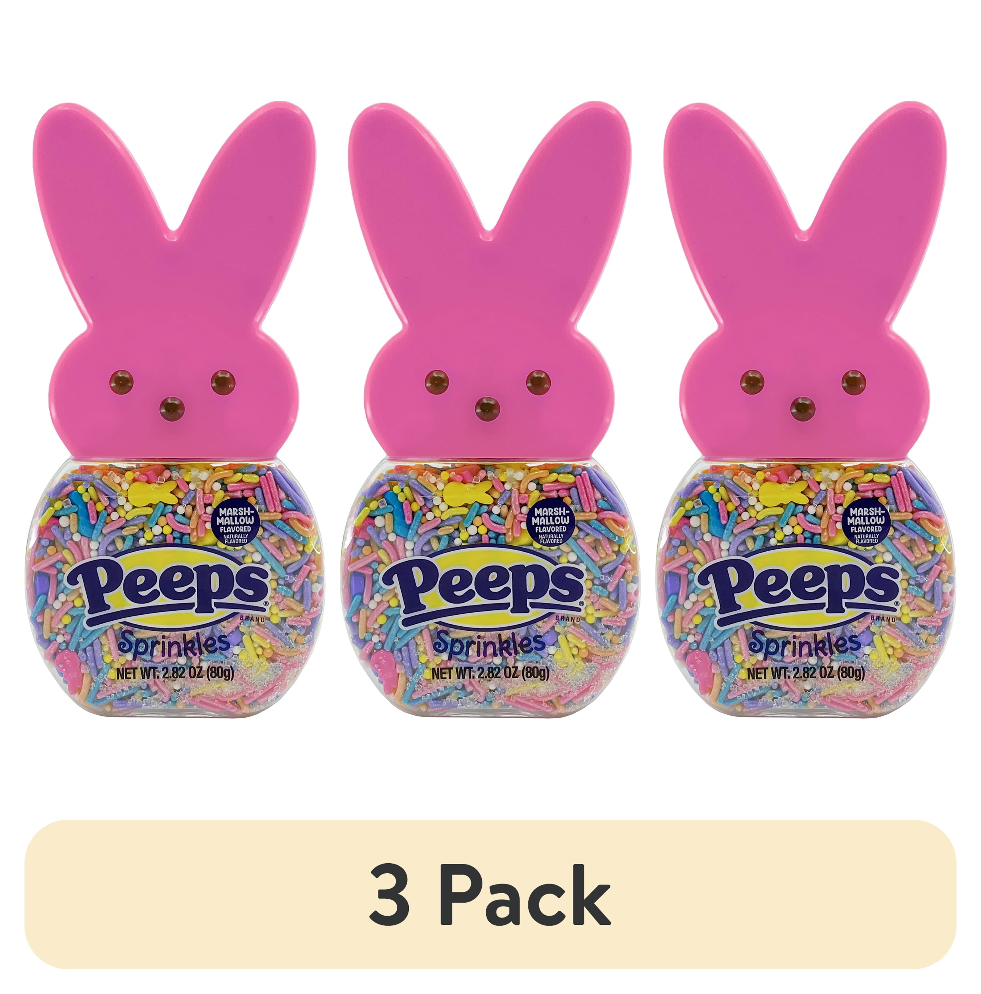 (3 pack) PEEPS Easter Marshmallow Flavored Multicolor Sprinkles, 2.82oz