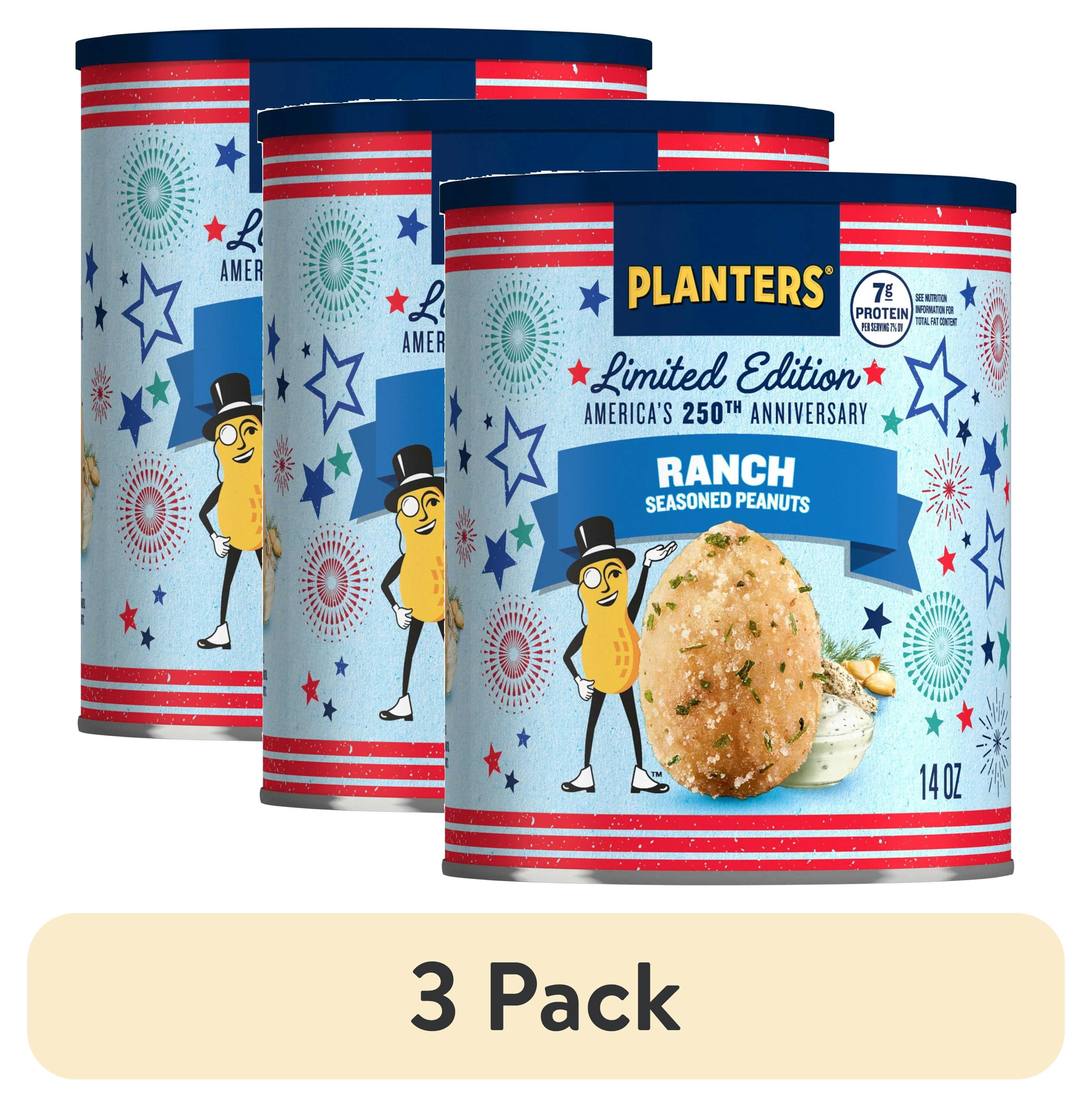 (3 pack) PLANTERS 14oz Ranch Peanuts