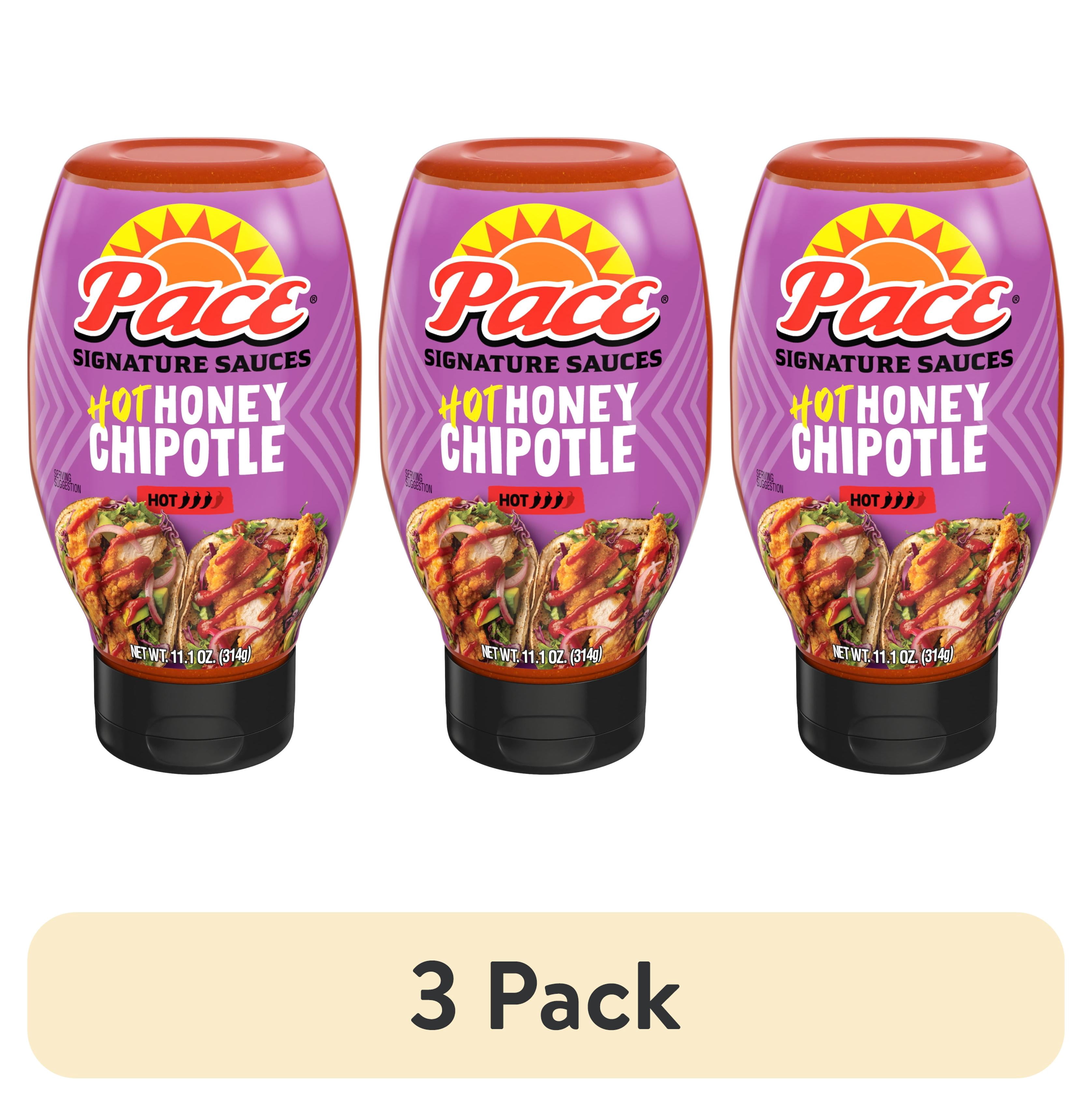(3 pack) Pace Hot Honey Chipotle Signature Sauce, 11.1 oz