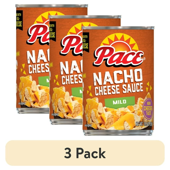 (3 pack) Pace Mild Nacho Cheese Sauce, 10.5 oz (1 Count)