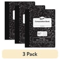 thumbnail image 1 of (3 pack) Pacon Composition Book 100 Sheets - 200 Pages - Quad Ruled - 0.20" Ruled - 9.8" x 7.5"0.1" - White Paper - Black Marble Cover - Durable, Hard Cover - 100 / Each, 1 of 3
