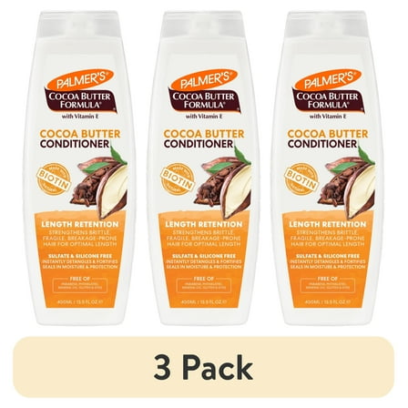 (3 pack) Palmer's Cocoa Butter Formula + Biotin Length Retention Conditioner, 13.5 fl. oz.