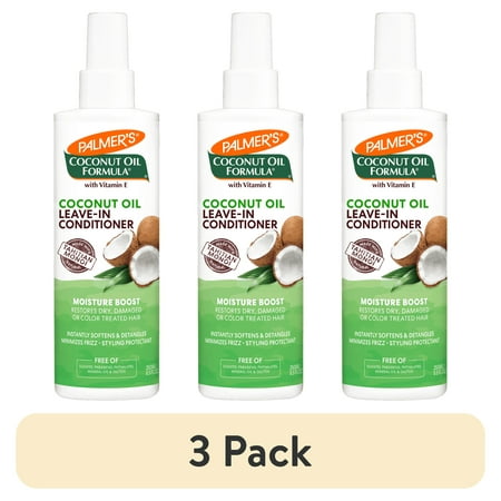 (3 pack) 8.5 FL OZ PALMER'S COCONUT OIL FORMULA STRENGTHENING LEAVE-IN CONDITIONER