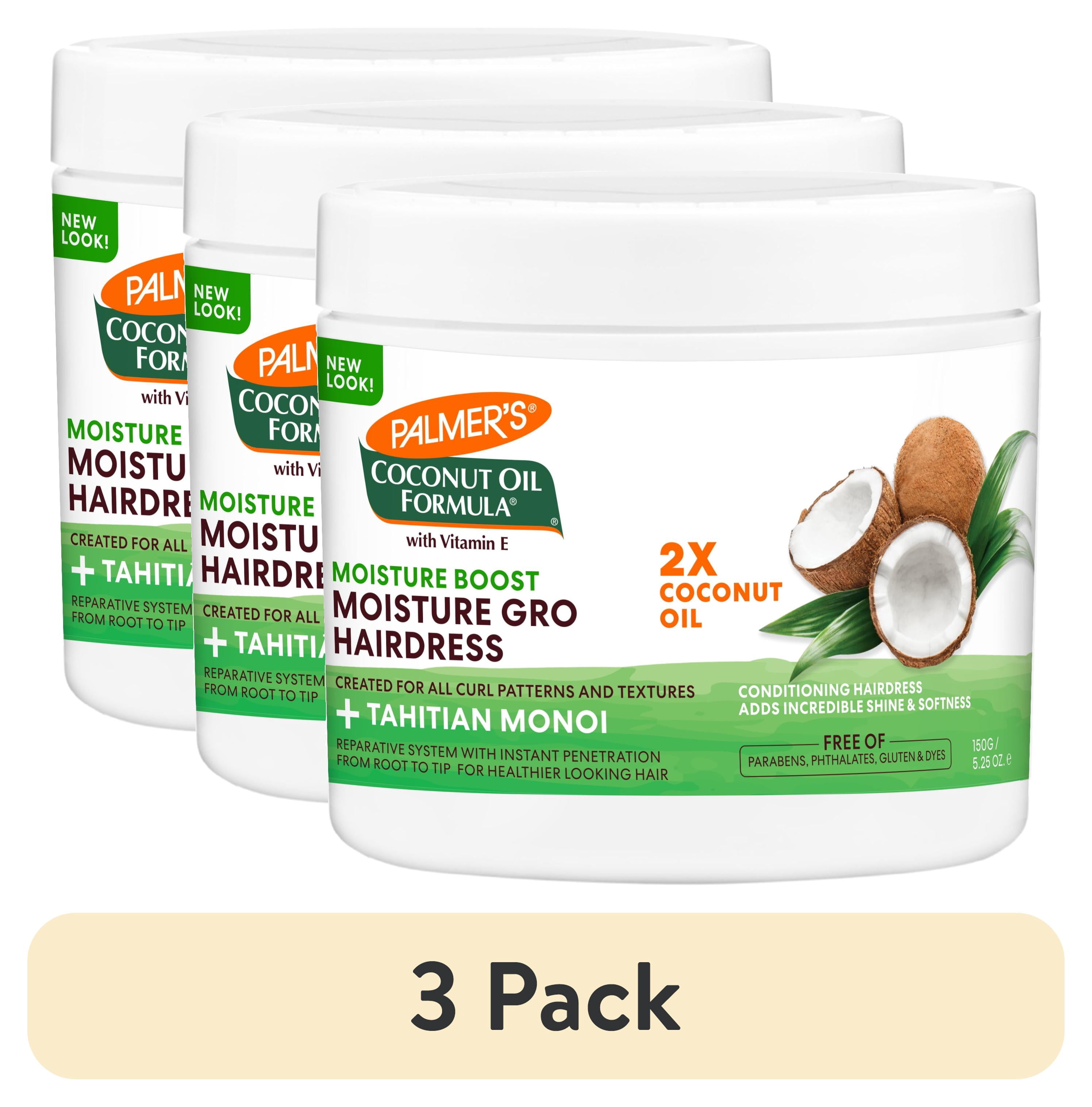 (3 pack) Palmer's Coconut Oil Formula Moisture Boost Gro Treatment, 5.25 oz.