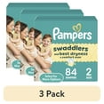 thumbnail image 1 of (3 pack) Pampers Swaddlers Diapers, Size 2, 84 Count (Select for More Options), 1 of 17