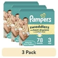thumbnail image 1 of (3 pack) Pampers Swaddlers Diapers, Size 3, 78 Count (Select for More Options), 1 of 17