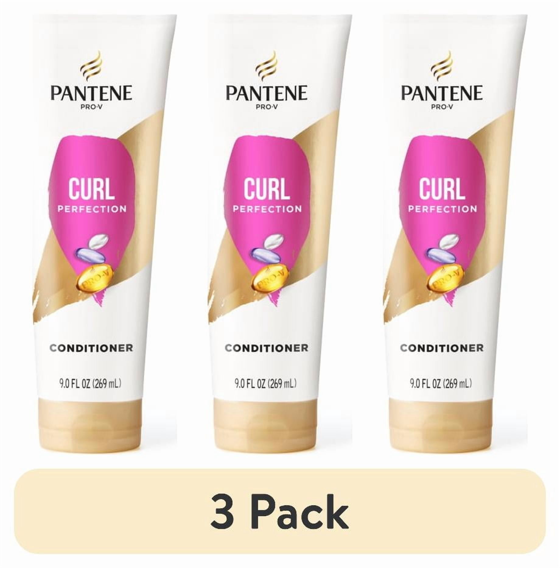 (3 pack) Pantene Pro-V Conditioner Curl Perfection, Nourishing, 9.0 fl oz