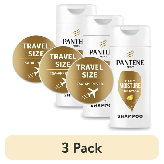 (3 pack) Pantene Pro-V Shampoo, Daily Moisture Renewal, for All Hair Types, 3.38 fl oz